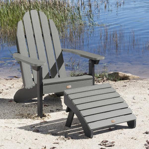 Adirondack Essential Chair with Essential Folding Ottoman Outdoor Chair