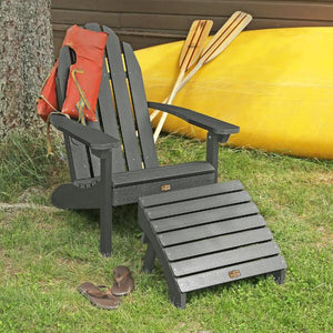 Adirondack Essential Chair with Essential Folding Ottoman Outdoor Chair