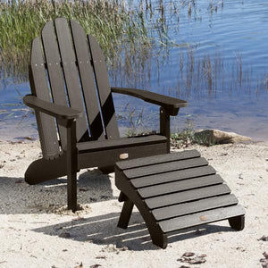 Adirondack Essential Chair with Essential Folding Ottoman Outdoor Chair