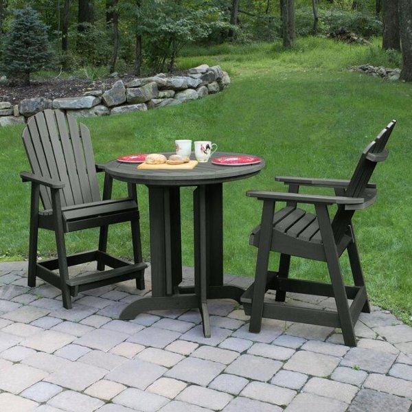 Adirondack Hamilton 3pc Round Counter Height Outdoor Dining Set