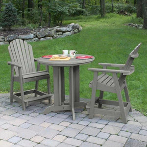 Adirondack Hamilton 3pc Round Counter Height Outdoor Dining Set Dining Set
