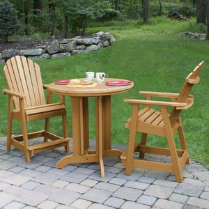 Adirondack Hamilton 3pc Round Counter Height Outdoor Dining Set Dining Set