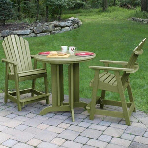 Adirondack Hamilton 3pc Round Counter Height Outdoor Dining Set Dining Set