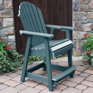 Adirondack Hamilton 3pc Round Counter Height Outdoor Dining Set Dining Set