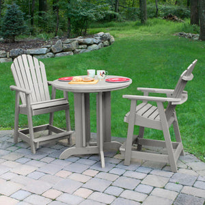 Adirondack Hamilton 3pc Round Counter Height Outdoor Dining Set Dining Set