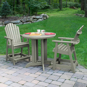 Adirondack Hamilton 3pc Round Counter Height Outdoor Dining Set Dining Set
