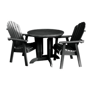 Adirondack Hamilton 3pc Round Dining Set Dining Set Black