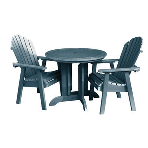 Adirondack Hamilton 3pc Round Dining Set Dining Set Nantucket Blue