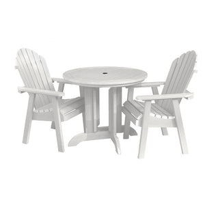 Adirondack Hamilton 3pc Round Dining Set Dining Set White