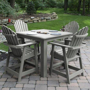 Adirondack Hamilton 5pc Square Counter Height Outdoor Dining Set Dining Set