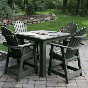 Adirondack Hamilton 5pc Square Counter Height Outdoor Dining Set Dining Set