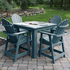 Adirondack Hamilton 5pc Square Counter Height Outdoor Dining Set Dining Set