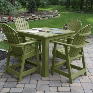 Adirondack Hamilton 5pc Square Counter Height Outdoor Dining Set Dining Set