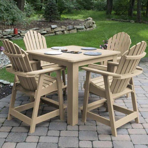 Adirondack Hamilton 5pc Square Counter Height Outdoor Dining Set Dining Set