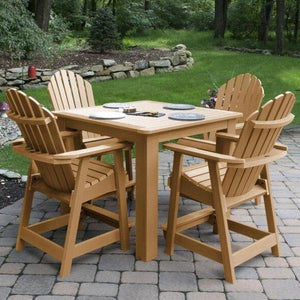 Adirondack Hamilton 5pc Square Counter Height Outdoor Dining Set Dining Set