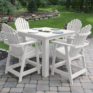Adirondack Hamilton 5pc Square Counter Height Outdoor Dining Set Dining Set