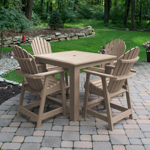 Adirondack Hamilton 5pc Square Counter Height Outdoor Dining Set Dining Set