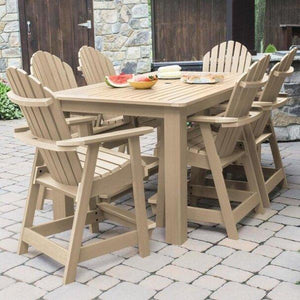 Adirondack Hamilton 7pc Rectangular Counter Height Outdoor Dining Set Dining Set