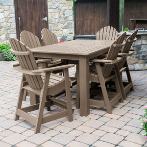 Adirondack Hamilton 7pc Rectangular Counter Height Outdoor Dining Set Dining Set