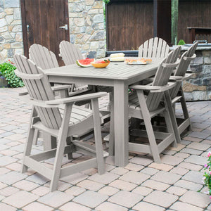 Adirondack Hamilton 7pc Rectangular Counter Height Outdoor Dining Set Dining Set