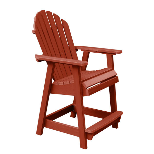 Adirondack Hamilton Outdoor Counter Heigh Deck Chair Dining Chair Rustic Red