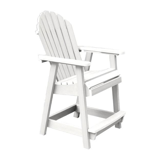 Adirondack Hamilton Outdoor Counter Heigh Deck Chair Dining Chair White