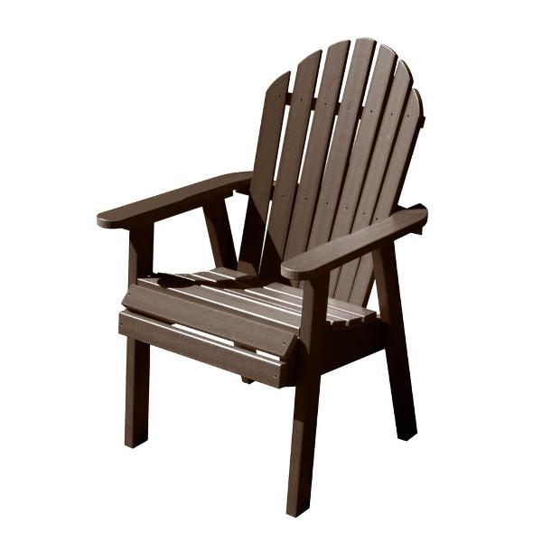 Adirondack Outdoor Hamilton Deck Chair Dining Chair Weathered Acorn