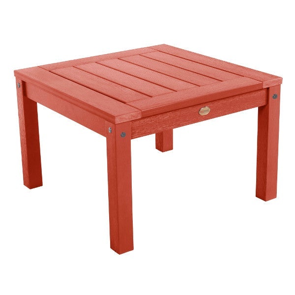Adirondack Outdoor Side Table Outdoor Table Rustic Red