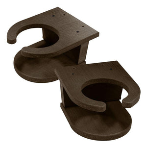Adirondack Set of 2 Easy-add Cup Holders Cup Holders Weathered Acorn