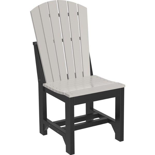 Adirondack Side Chair Side Chair Dining Height / Dove Gray &amp; Black