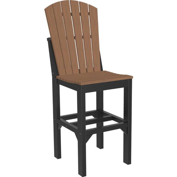 Adirondack Side Chair Side Chair Bar Height / Antique Mahogany &amp; Black