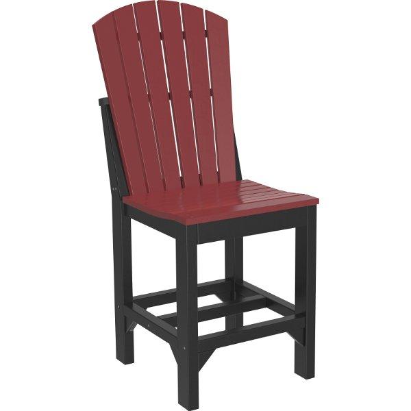 Adirondack Side Chair Side Chair Counter Height / Cherrywood &amp; Black