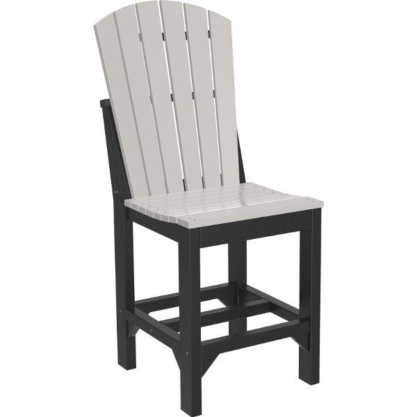 Adirondack Side Chair Side Chair Counter Height / Dove Gray &amp; Black