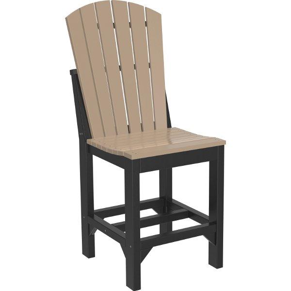 Adirondack Side Chair Side Chair Counter Height / Weatherwood &amp; Black