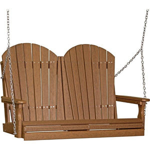 Adirondack Swing Porch Swing 4ft / Antique Mahogany