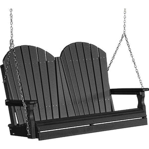 Adirondack Swing Porch Swing 4ft / Black