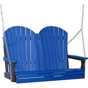 Adirondack Swing Porch Swing 4ft / Blue & Black