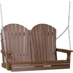 Adirondack Swing Porch Swing 4ft / Chestnut Brown