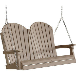 Adirondack Swing Porch Swing 4ft / Weatherwood