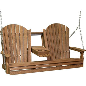 Adirondack Swing Porch Swing 5ft / Antique Mahogany