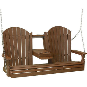 Adirondack Swing Porch Swing 5ft / Chestnut Brown