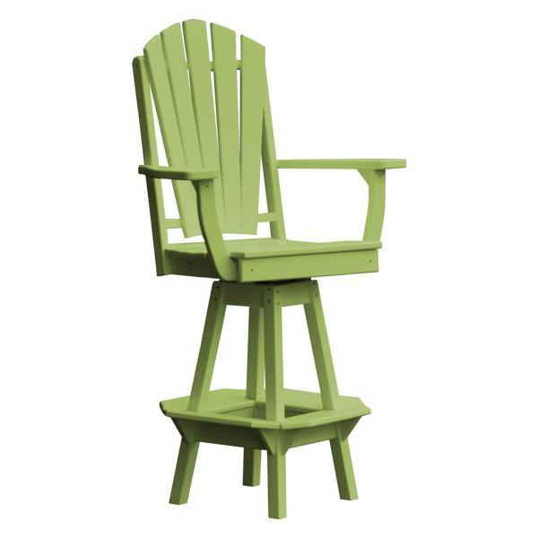 Adirondack Swivel Bar Chair w/Arms Outdoor Chair Tropical Lime