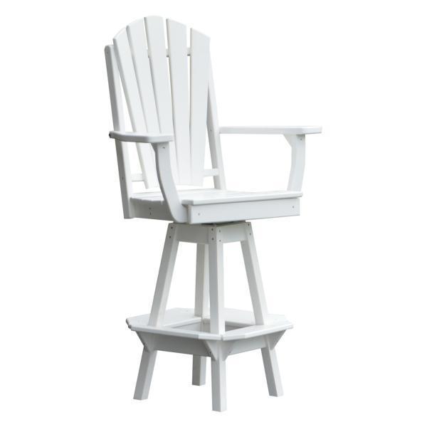 Adirondack Swivel Bar Chair w/Arms Outdoor Chair White (Sold Out)
