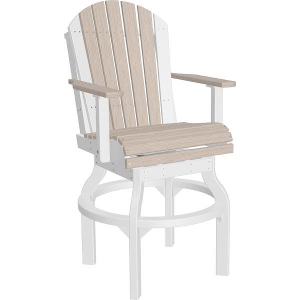 Adirondack Swivel Chair Swivel Chair Bar Height / Birch &amp; White