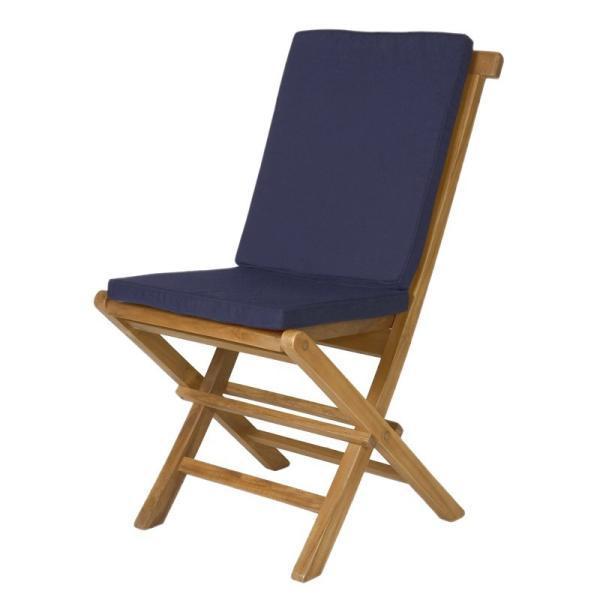 All Things Cedar 9-Piece Butterfly Folding Chair Set &amp; Cushion dining set Blue