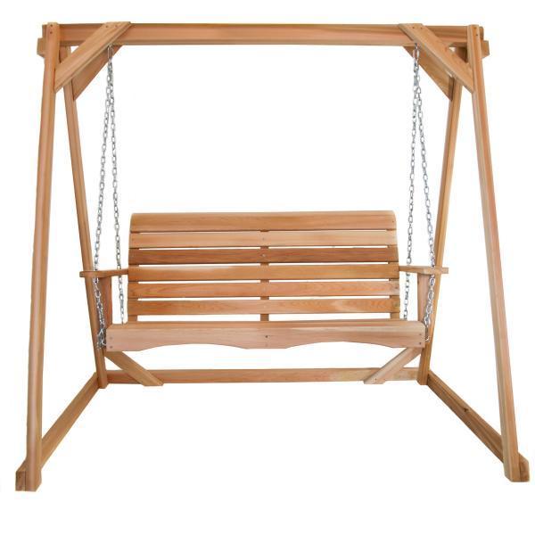 All Things Cedar A-Frame For Swing Stand Support Porch Swing Stands 6ft  Swing Stand Frame  / swing a frame