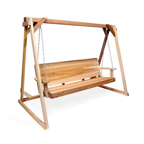 All Things Cedar A-Frame For Swing Stand Support Porch Swing Stands 6ft - Swing Stand Frame