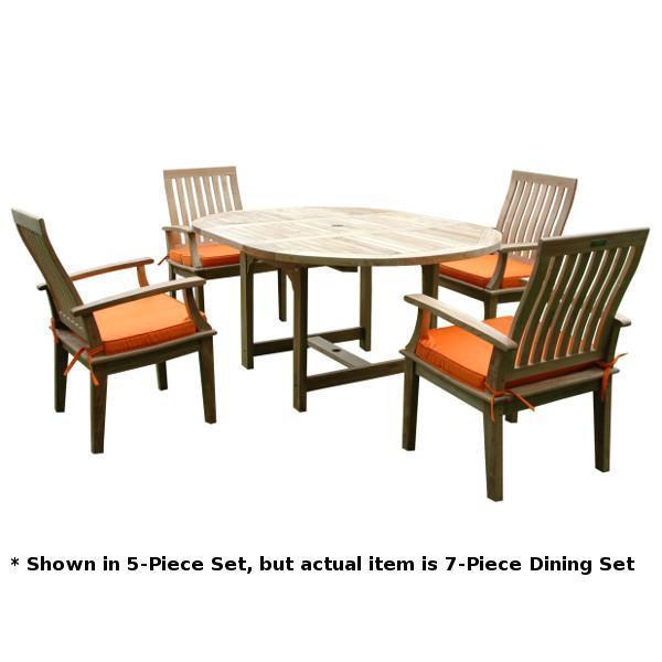 Anderson Teak ahama Brianna 7-Pieces Extension Dining Set Dining Set