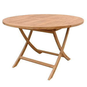 Anderson Teak Bahama 47" Round Folding Table Outdoor Tables