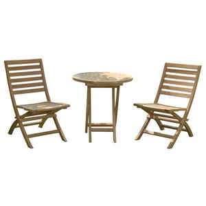Anderson Teak Bahama Andrew 3-Pieces Bistro Set Dining Set